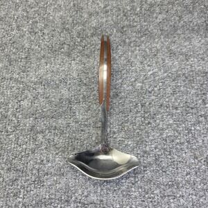 MCM Eldan Ladle Gravy Spoon - Eld2 Brown Faux Wood, Stainless Steel Japan